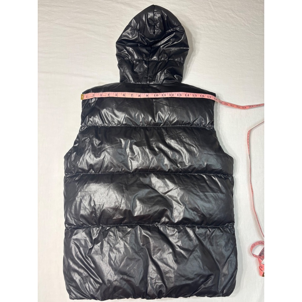 Jack & Jones Core Findus Down Waistcoat Puffer Vest Black Hooded Mens Size L - Picture 8 of 8